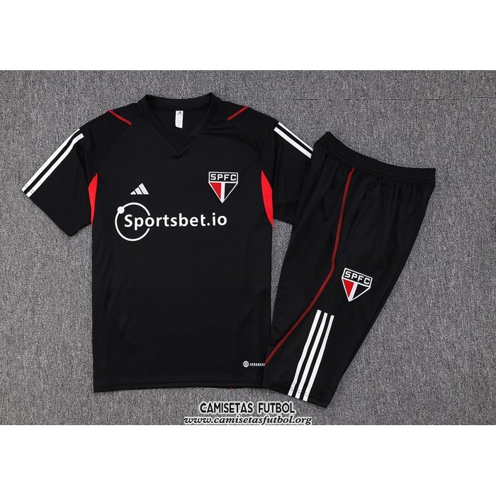 Chandal del Sao Paulo Manga Corta 2023/2024 Negro - Pantalon Corto